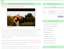 Tablet Screenshot of datingrussia.net